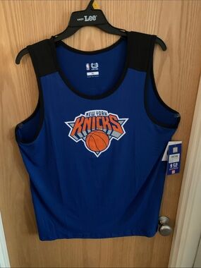 Men’s Sz XL NWT NBA New York Knicks Brunson Blue & Orange Tank